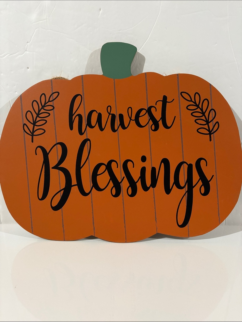 Harvest Blessings Orange Pumpkin Wall Accent - Fall - Decor - Pumpkin